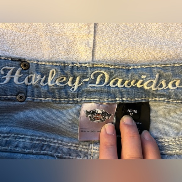 Harley-Davidson Women's Blue Jeans - Picture 3 of 14